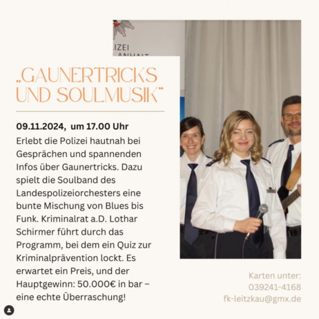 Gaunertricks uns Soulmusik (Foto: foerderkreis_schloss_leitzkau)