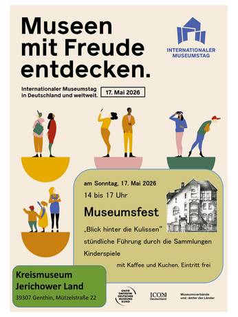 Plakat Internationaler Museumstag © Kreismuseum Genthin