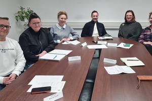 (v.l.) Marcel Ewelt (Stadt Burg), Jana Teichler (Stadt Gommern), Nancy Friedrich (Stadt Möckern), Benjamin Velten (Stadt Genthin), Julia Heinemann (Gemeinde Elbe-Parey) und Sylvana Barneetz (Gemeinde Möser)