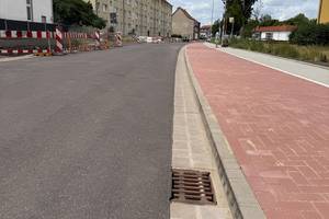 Baumaßnahme entlang der Holzstraße in Burg Baumaßnahme entlang der Holzstraße in Burg