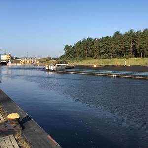 Doppelsparschleuse Hohenwarthe vom Elbe-Havel-Kanal © Landkreis Jerichower Land Doppelsparschleuse Hohenwarthe
