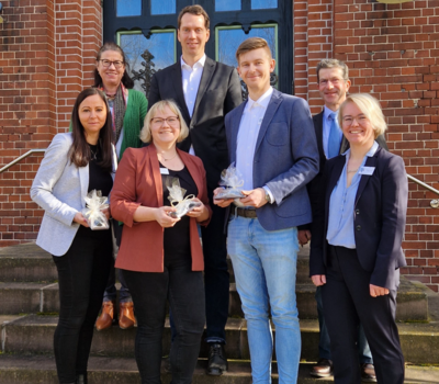 (v. l.) Annett Steinbrecher, Anja Kunz und Maximilian Sachs