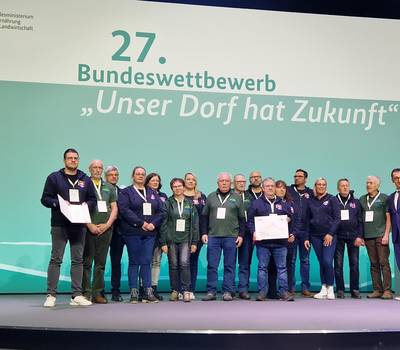 Siegerehrung Bundeswettbewerb im Januar 2024 auf der Grünen Woche in Berlin