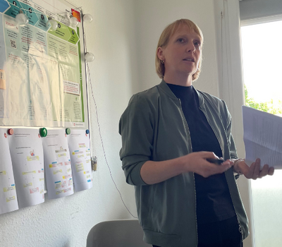 Leiterin Ann Katrin Thöle stellt Projekt vor