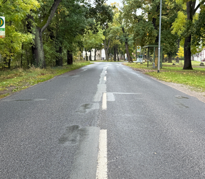 K 1208 in Burg in Richtung Parchau