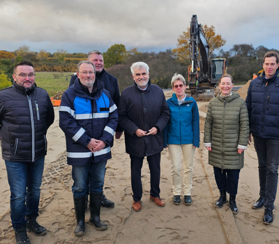 Sanierung eines 1,2 Kilometer langen Deich-Abschnittes