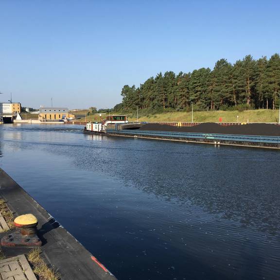 Doppelsparschleuse Hohenwarthe vom Elbe-Havel-Kanal © Landkreis Jerichower Land Doppelsparschleuse Hohenwarthe