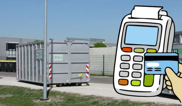 bargeldlose Zahlung auf dem Wertstoffhof